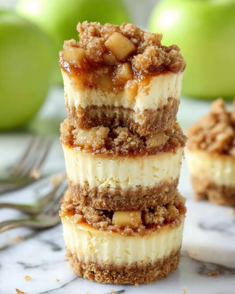 Apple Crisp Mini Cheesecakes Recipe