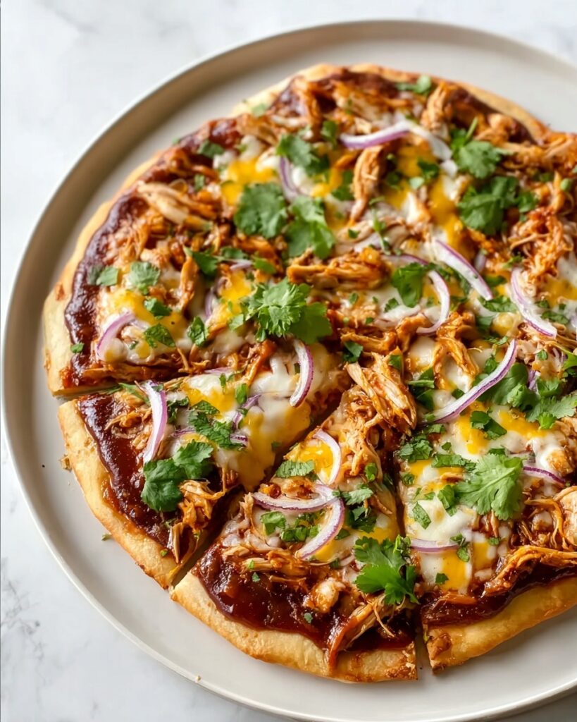 Easy BBQ Chicken Flatbread Recipe