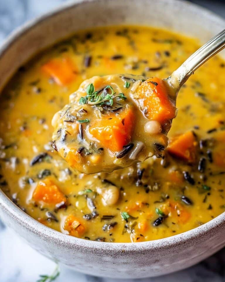 Vegan Pumpkin Wild Rice Soup Recipe