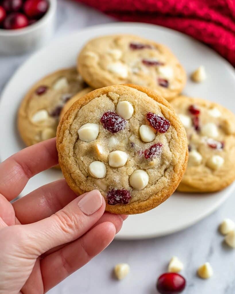 White Chocolate Cranberry Cookies Recipe