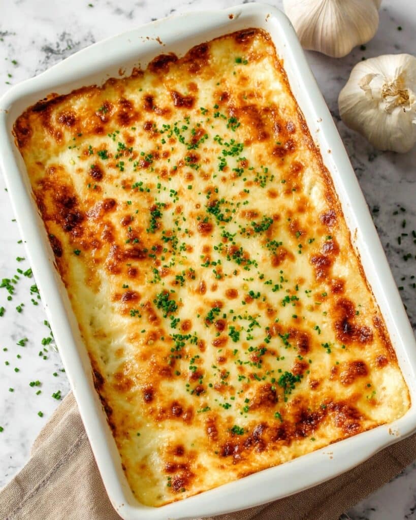 Roasted Garlic Potatoes au Gratin Recipe