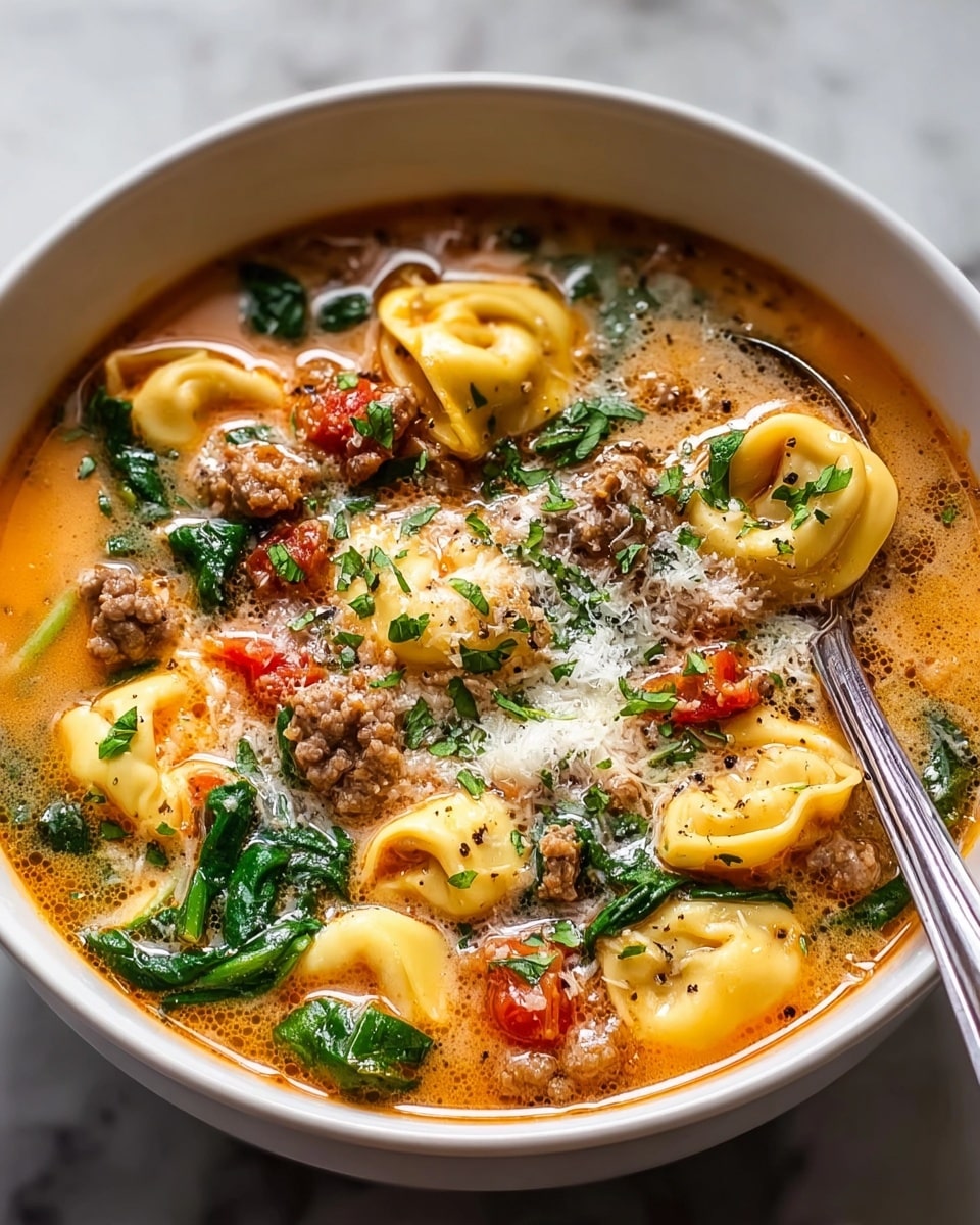 Autumn Tortellini Soup with Sausage Recipe - Recipe Image