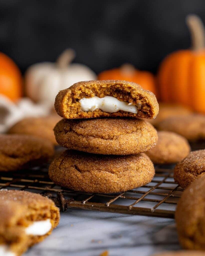 Soft & Chewy Vegan Pumpkin Cheesecake Cookies Recipe