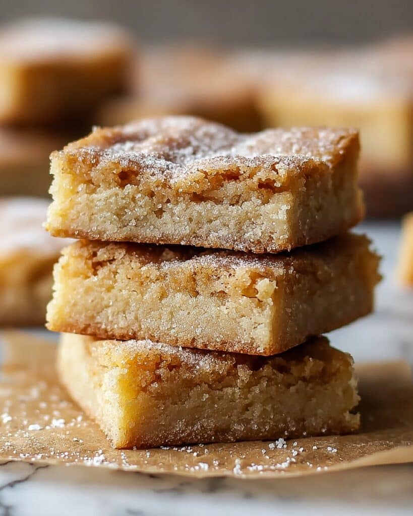 Cinnamon Sugar Blondies with Honey and Vanilla Recipe