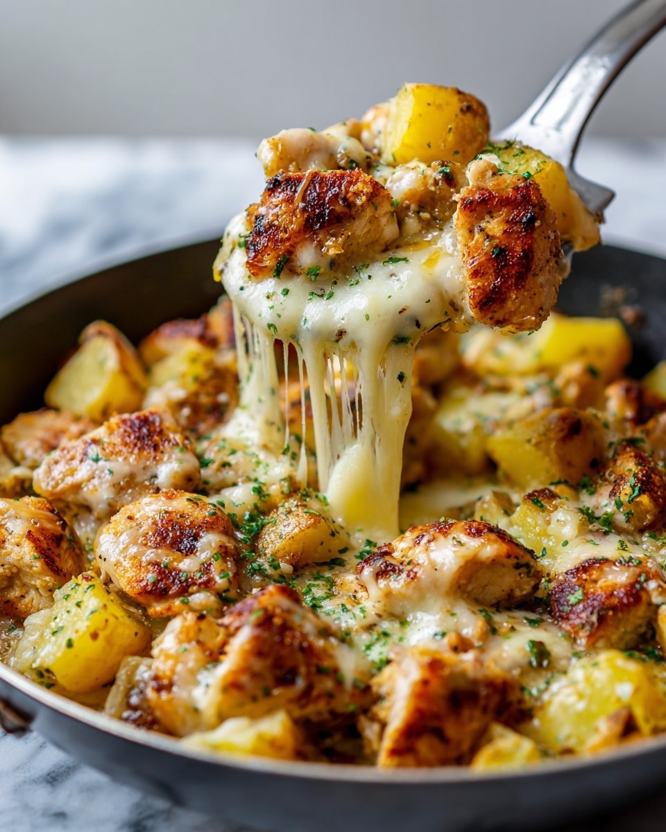 Garlic Parmesan Chicken and Potatoes Recipe - Recipe Image