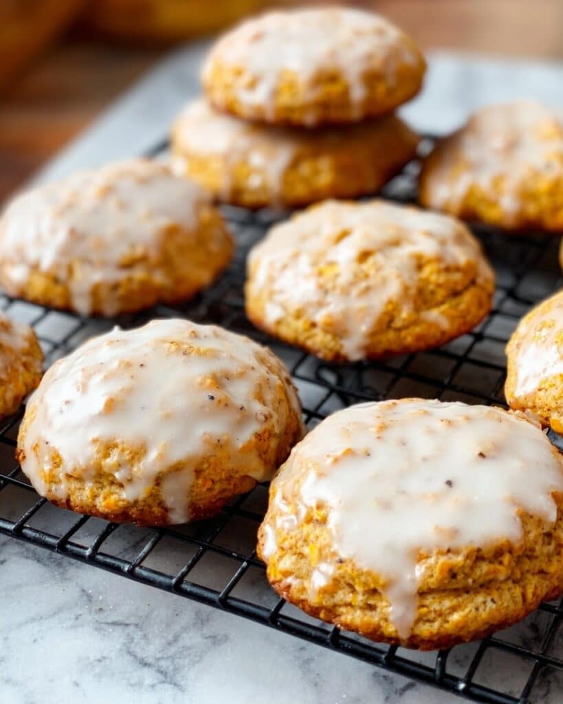 Baked Pumpkin Fritters with Maple Glaze Recipe
