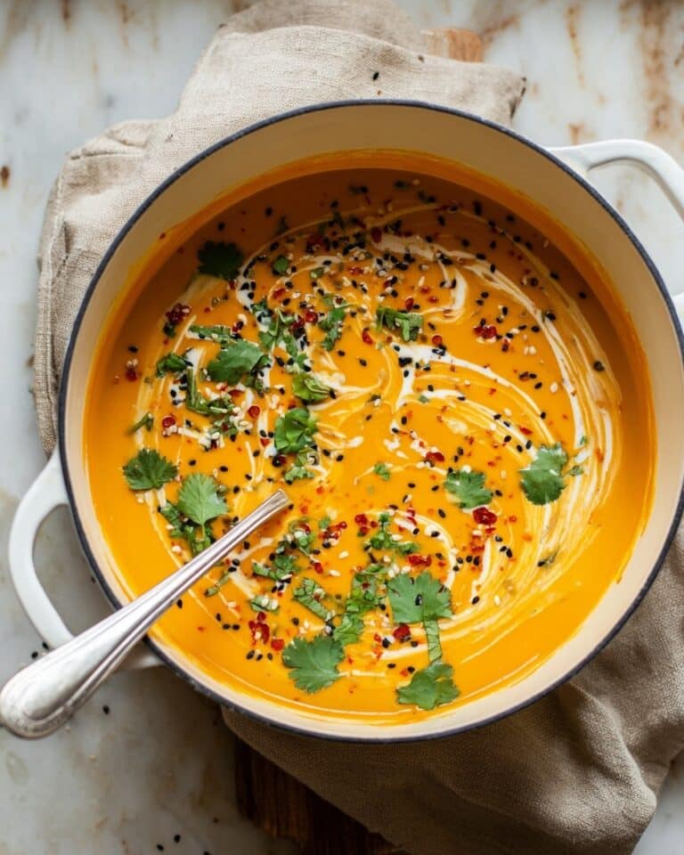 Spicy Carrot and Red Lentil Soup (Vegan) Recipe