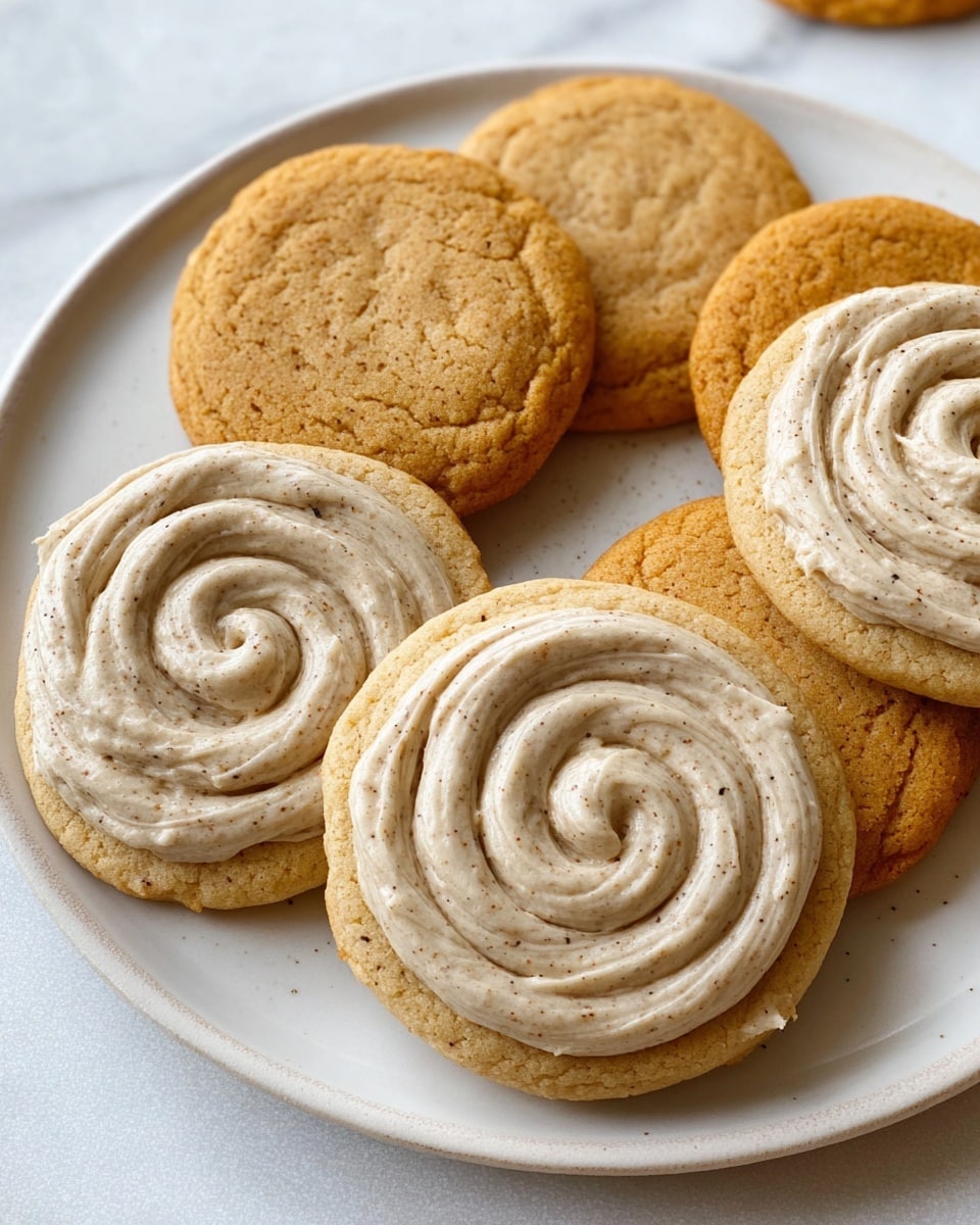 Soft Pumpkin Cookies with Cinnamon Frosting Recipe - Recipe Image