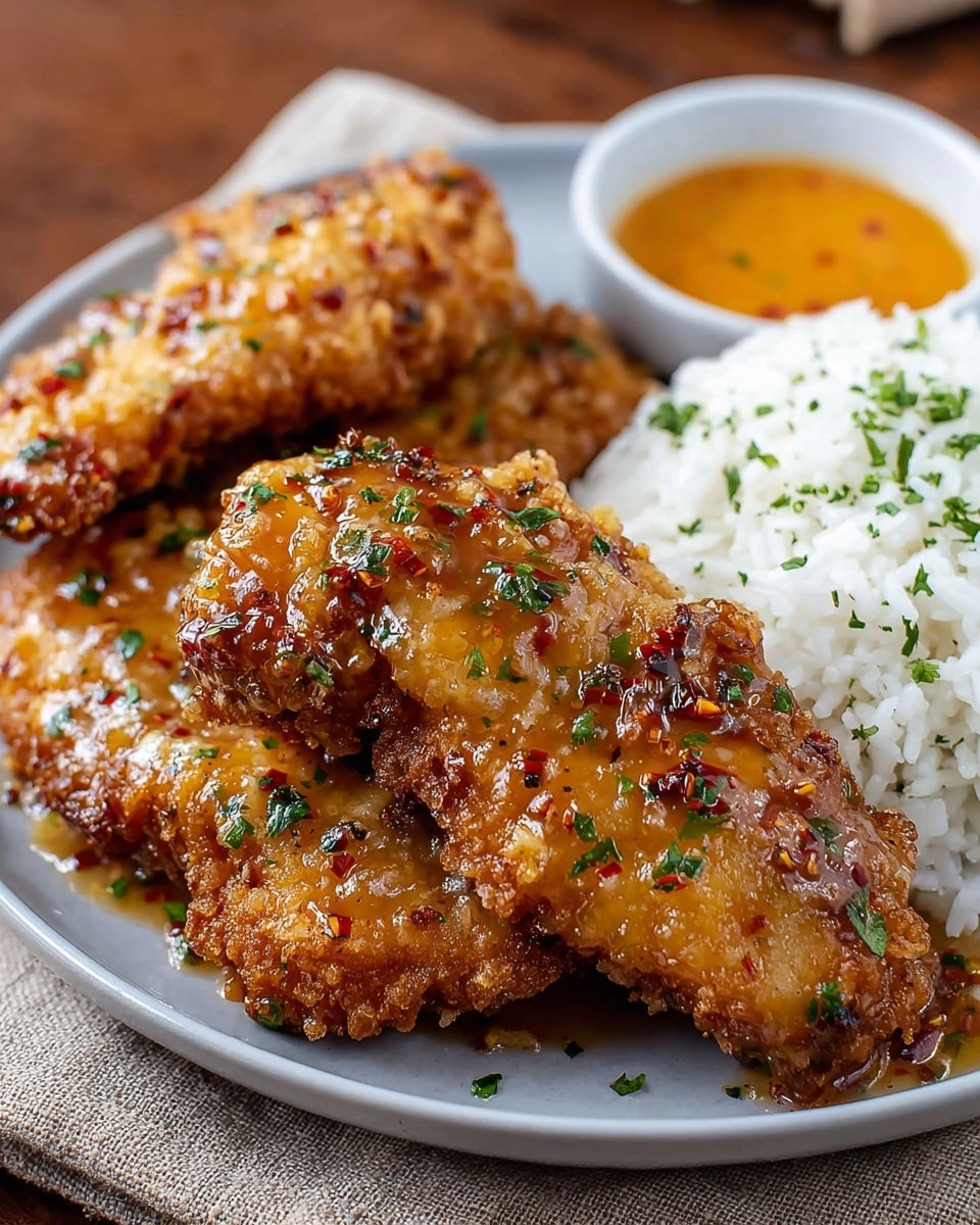 Crispy Bang Bang Chicken with Spicy Sweet Chili Sauce Recipe - Recipe Image