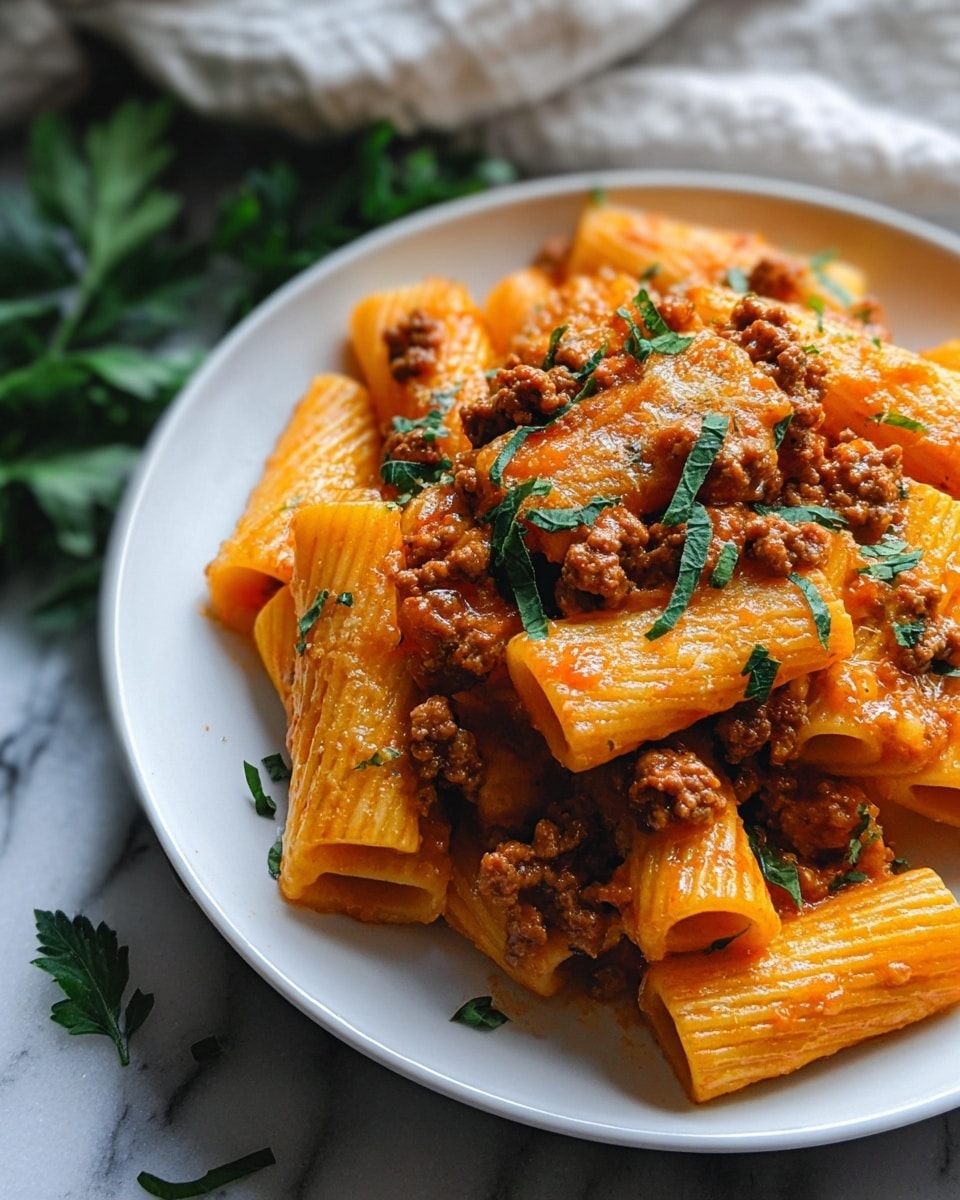 Creamy Sausage Rigatoni Recipe - Recipe Image