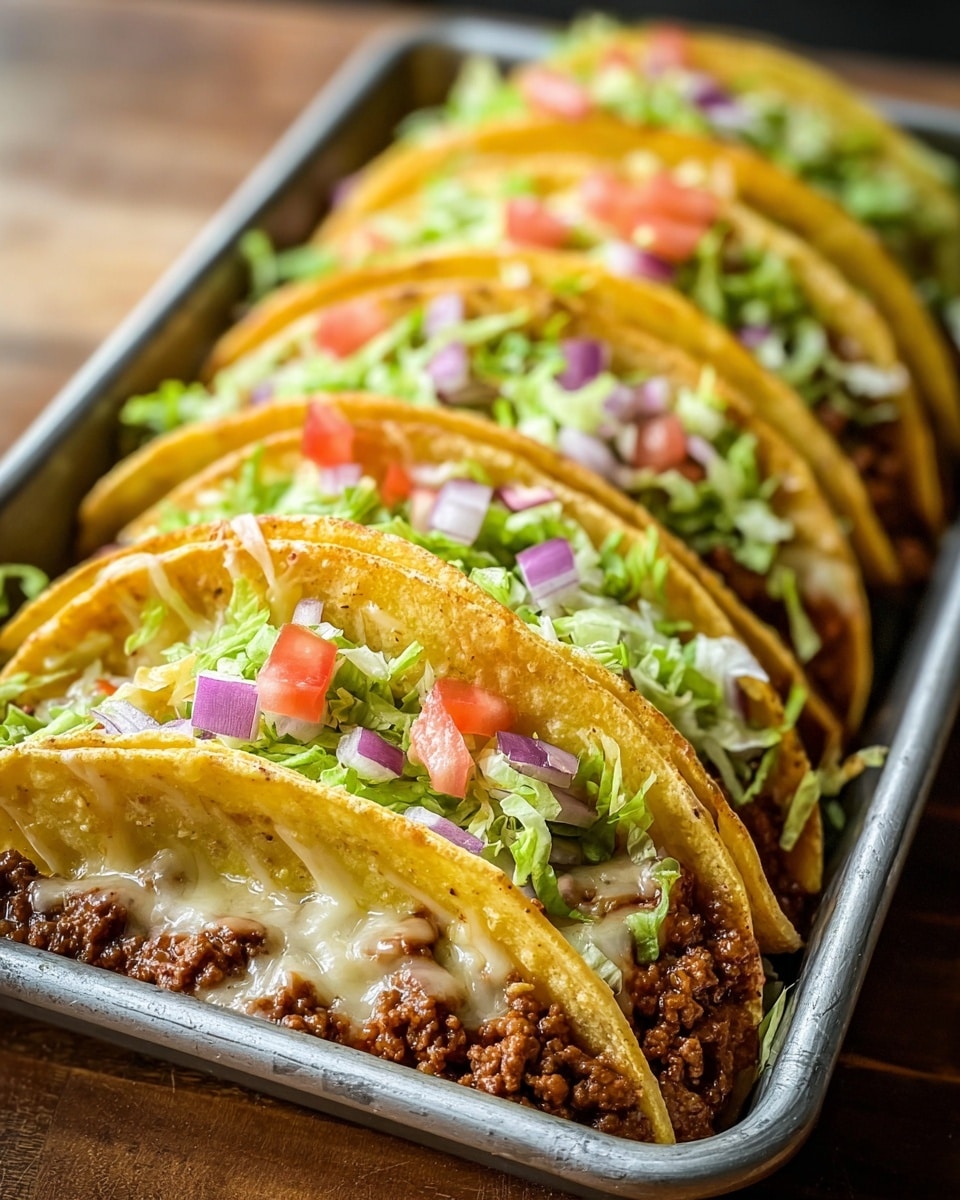 Oven-Baked Cheesy Tacos (Crispy & Loaded) Recipe - Recipe Image