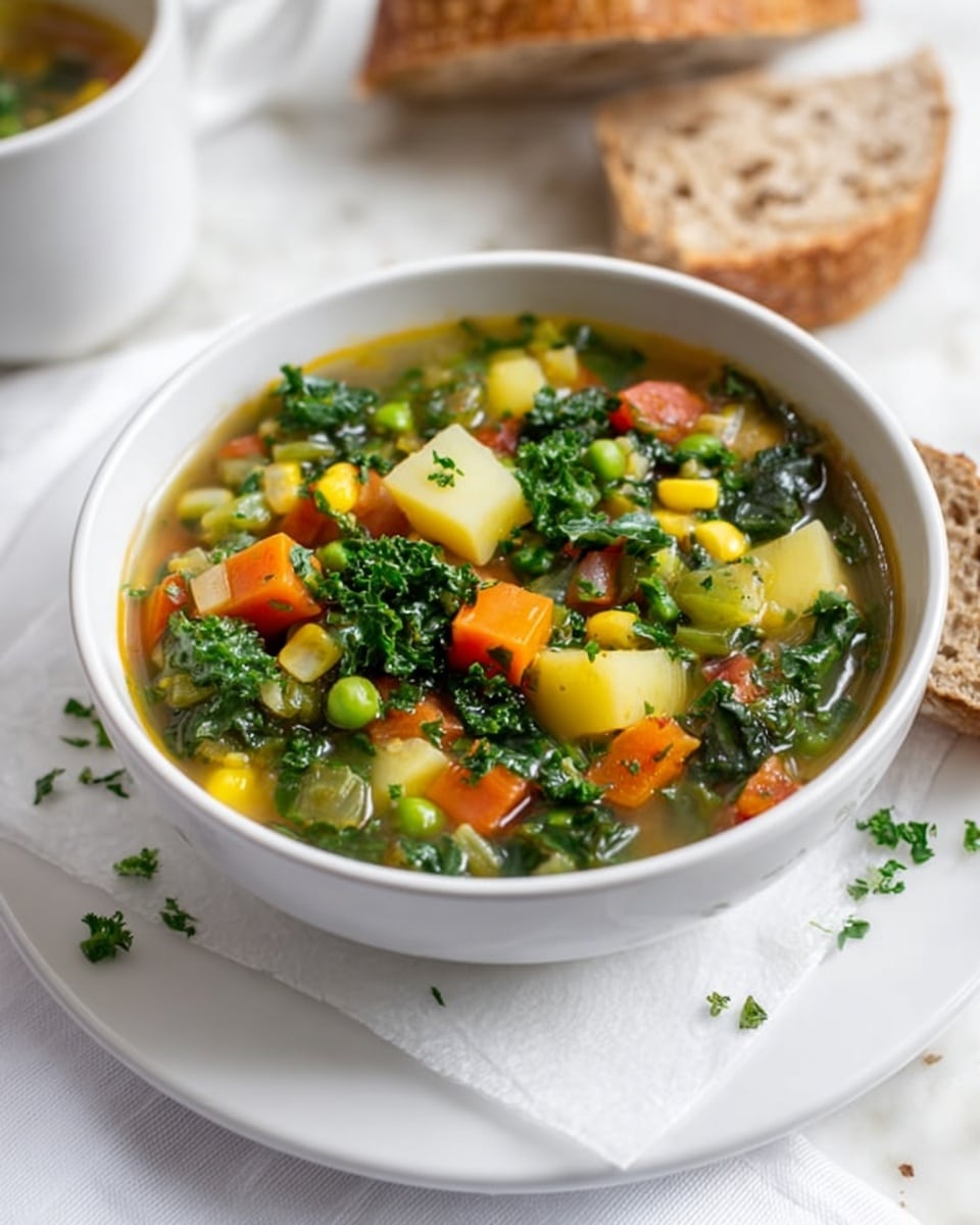 Hearty Vegetable Soup with Roots and Greens Recipe - Recipe Image