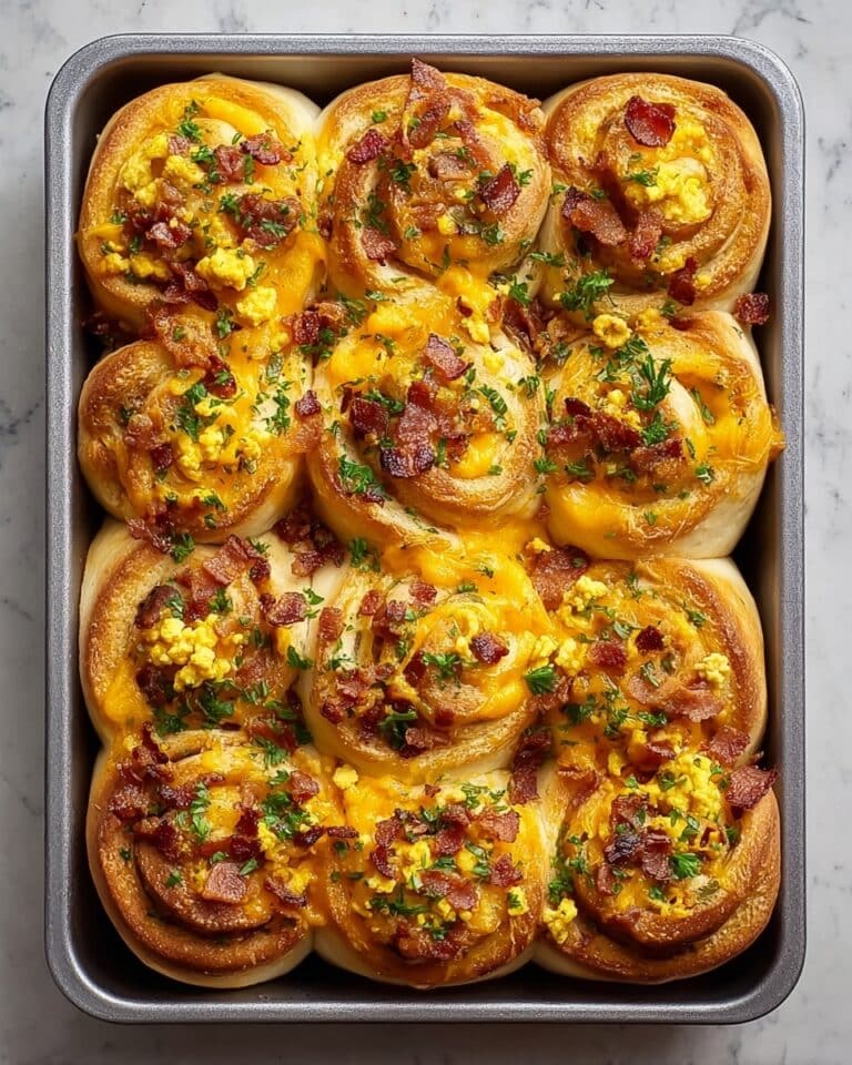 Breakfast Rolls with Sausage, Bacon, and Cheddar Recipe