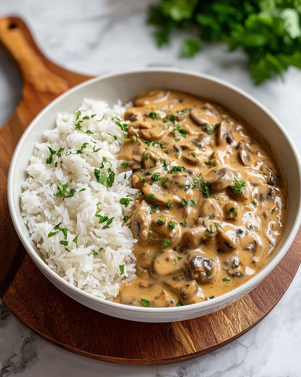 Mushroom and Seitan Stroganoff Recipe - Recipe Image