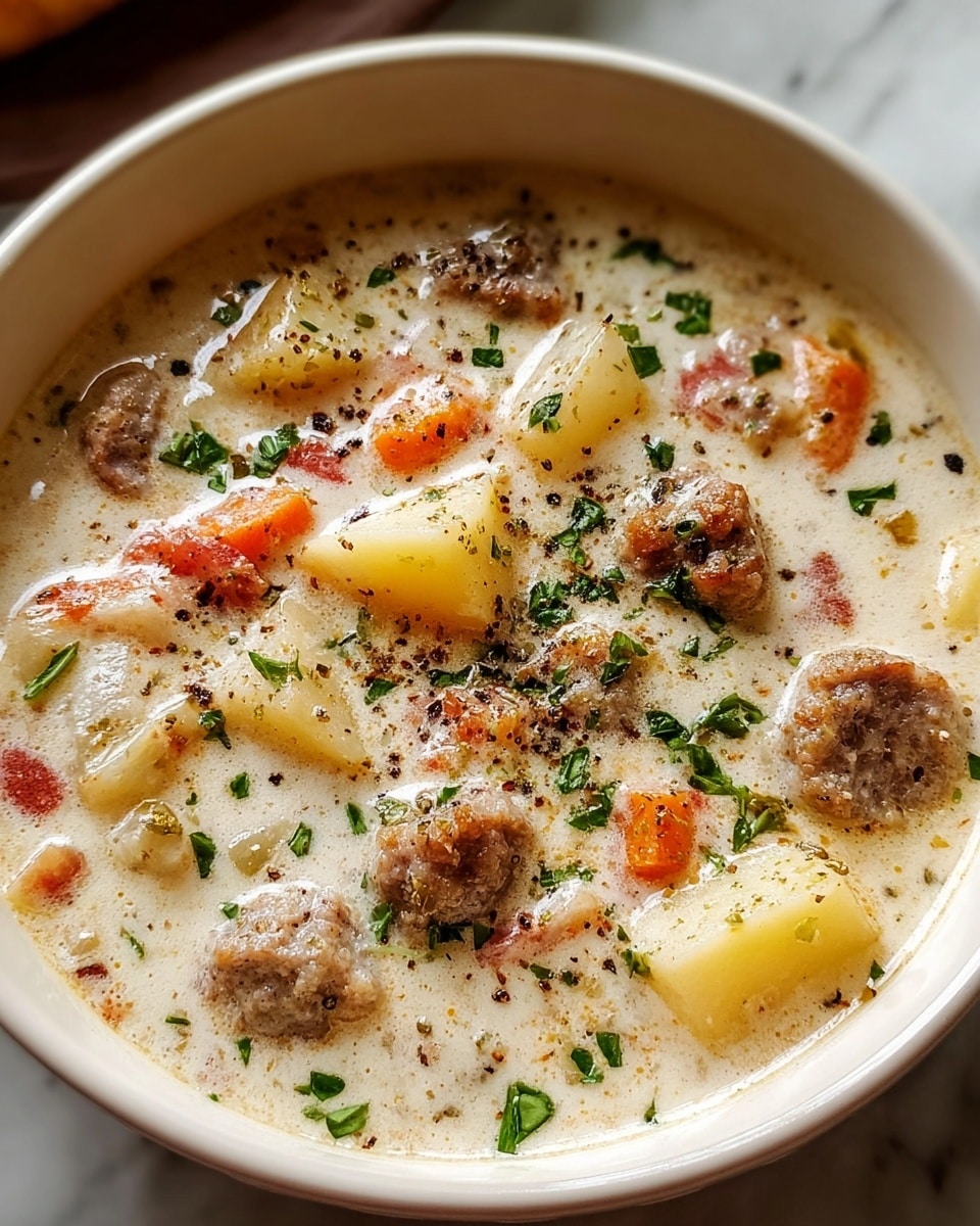 Creamy Italian Sausage Soup Recipe - Recipe Image