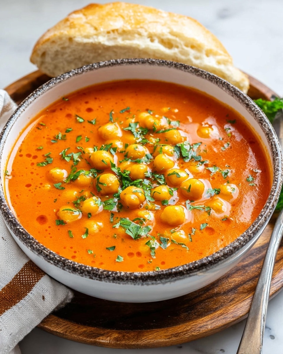 Chickpea Tomato Soup Recipe - Recipe Image
