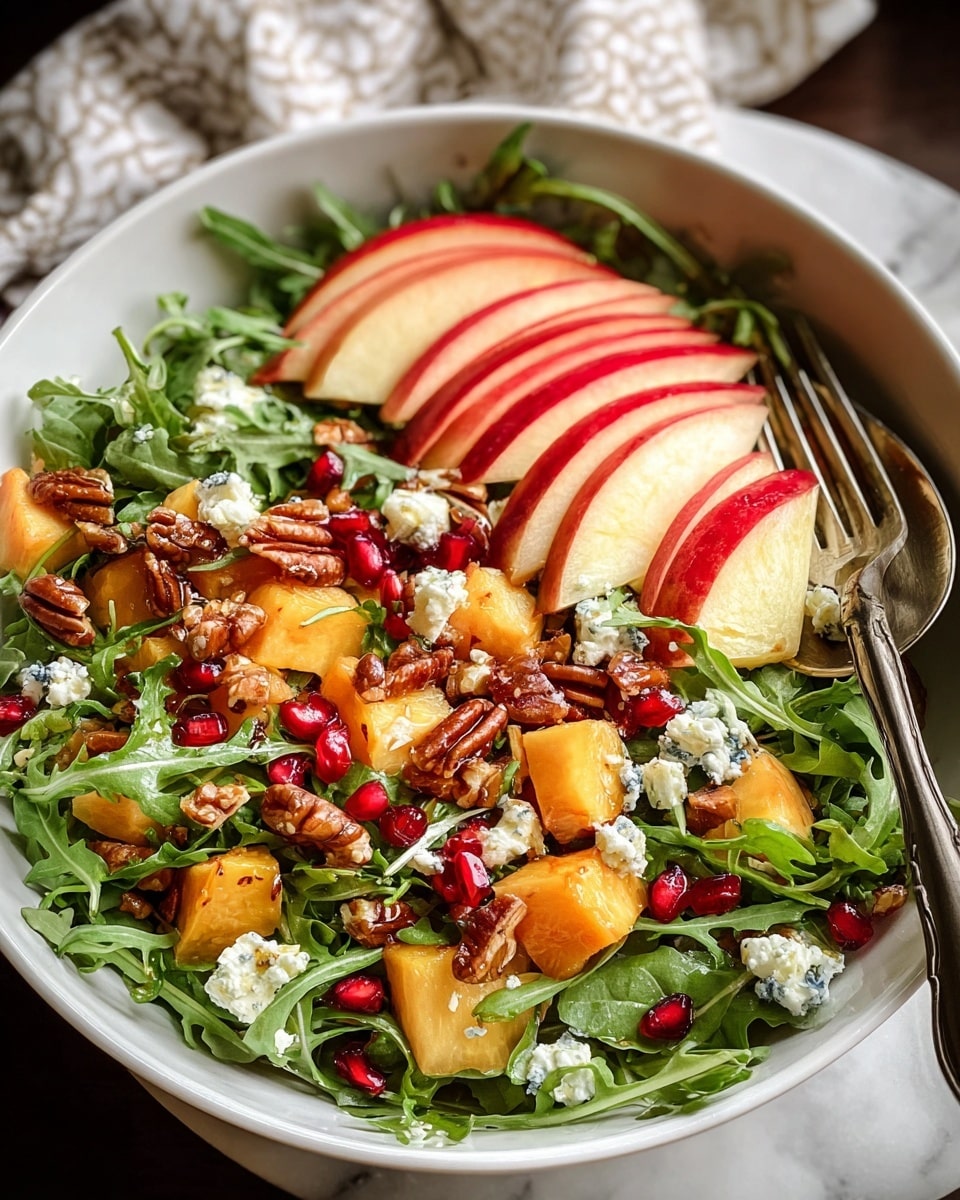 Autumn Harvest Apple Salad with Feta and Toasted Pecans Recipe - Recipe Image