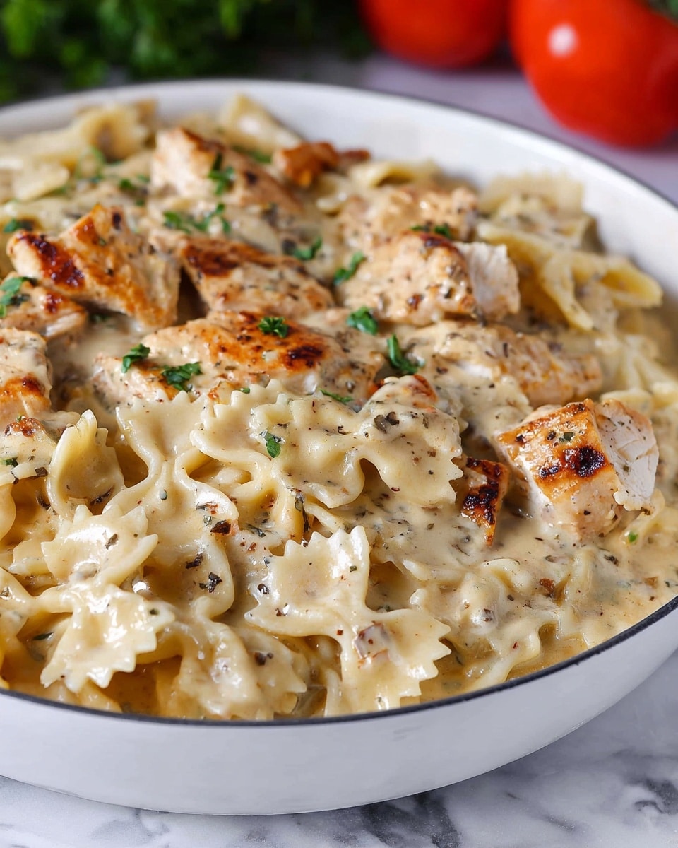 Chicken Garlic Parmesan Pasta Recipe - Recipe Image