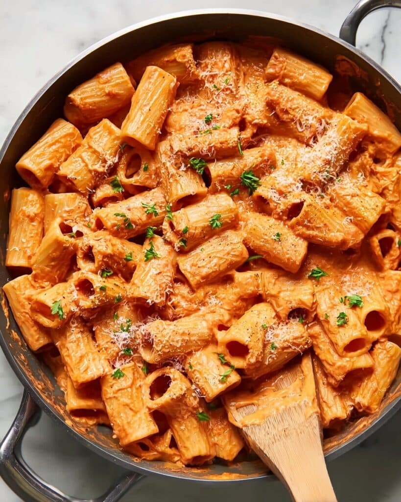 Creamy Tomato Rigatoni Pasta Recipe