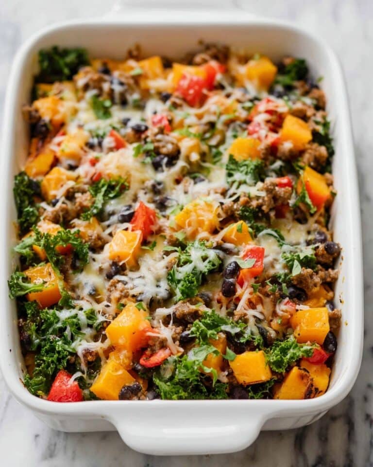 Ground Beef and Butternut Squash Casserole Recipe