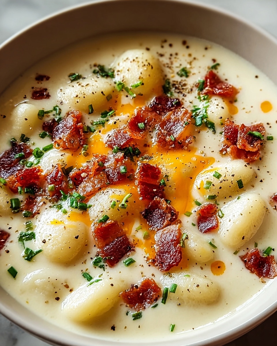 Bacon Cheddar Gnocchi Soup Recipe - Recipe Image