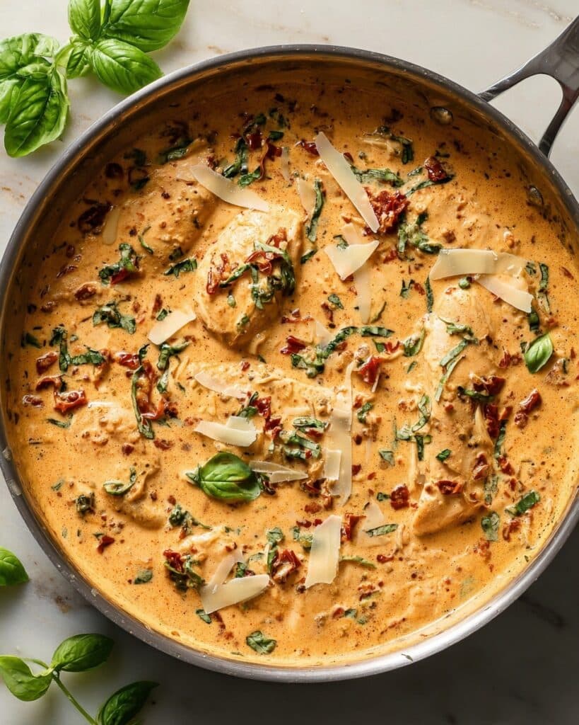 Marry Me Tofu with Sun-Dried Tomatoes and Spinach in Creamy Vegan Sauce Recipe