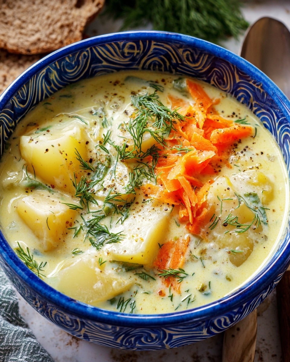 Creamy Potato & Dill Soup (Koperkowa) Recipe - Recipe Image