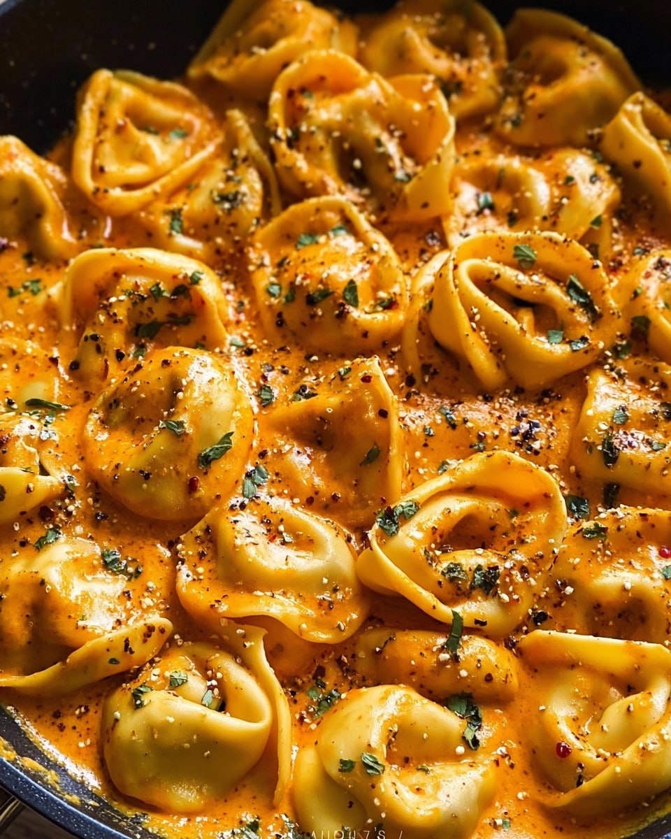 One-Pot Spicy Garlic Butter Chicken Tortellini Recipe