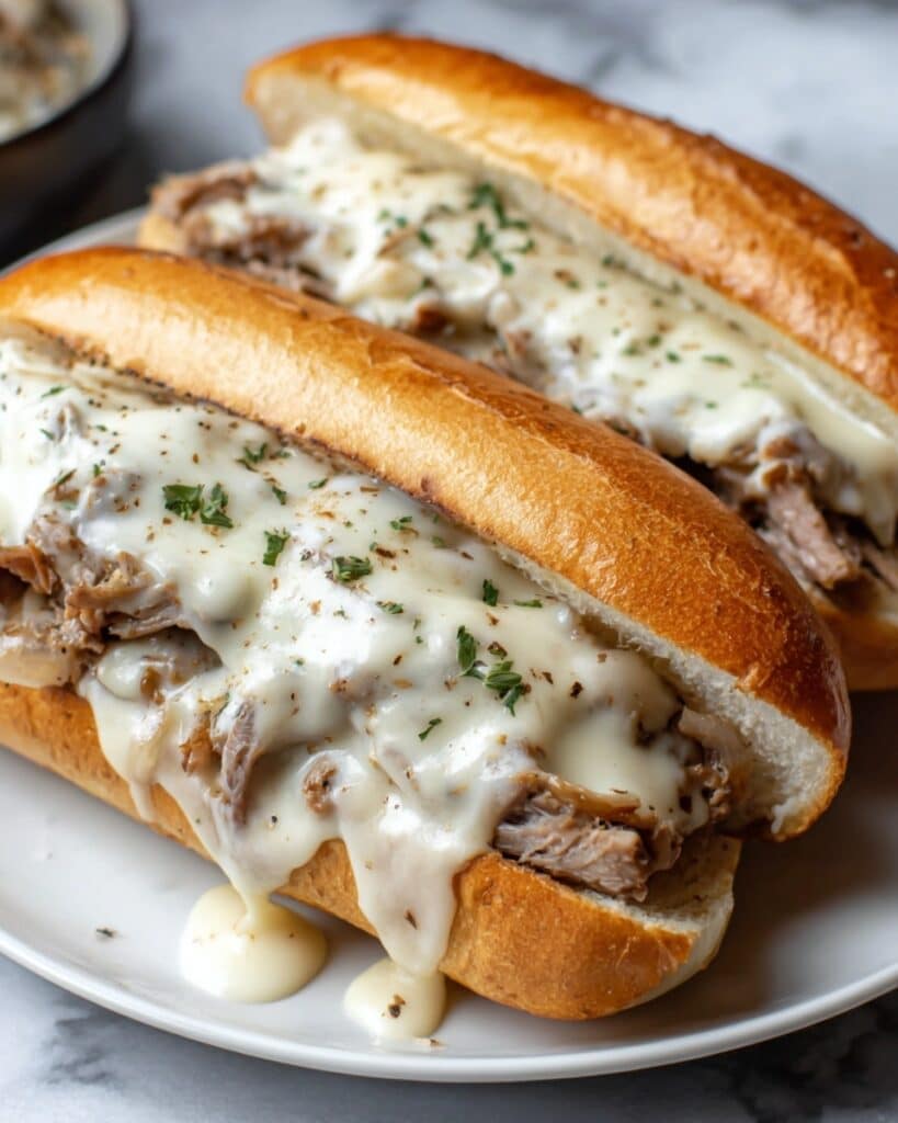 Chicken Cheese Steak Sandwiches Recipe