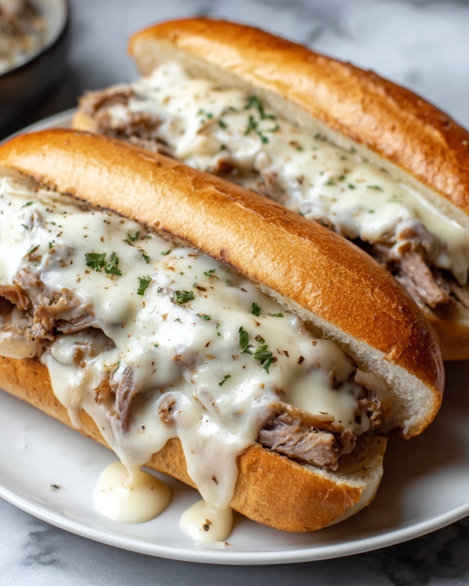 Chicken Cheese Steak Sandwiches Recipe - Recipe Image