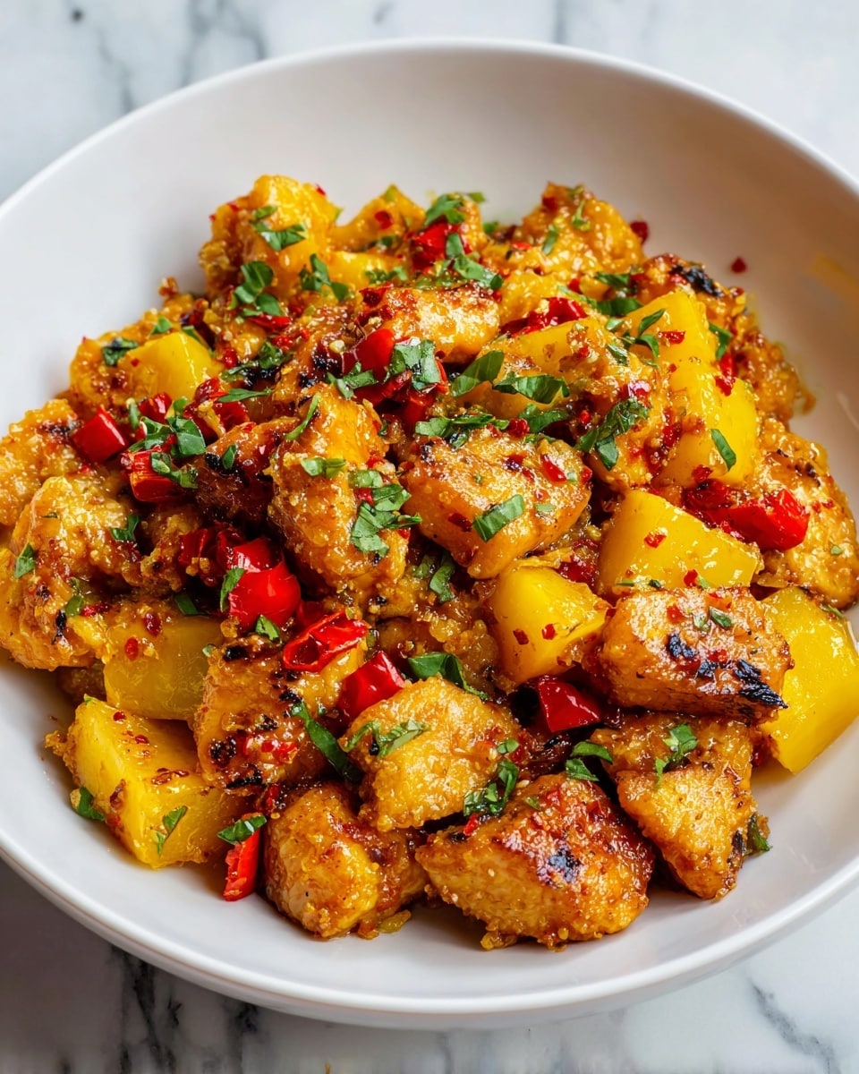 Mango Pineapple Chicken Recipe - Recipe Image