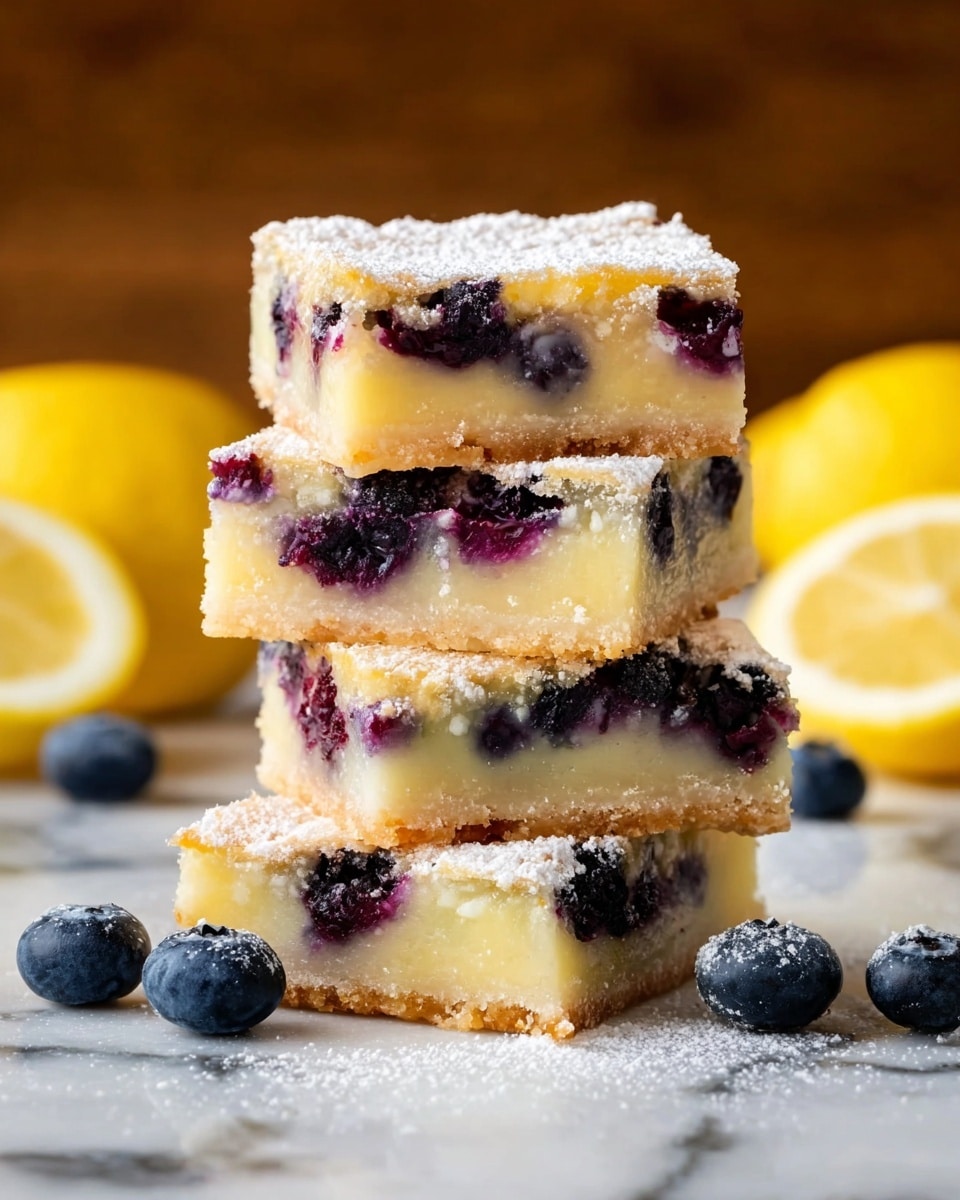 Lemon Blueberry Bars Recipe - Recipe Image