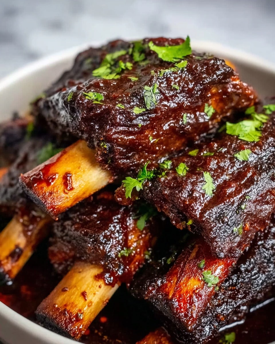 Caramelized Slow Roast Asian Beef Short Ribs Recipe - Recipe Image
