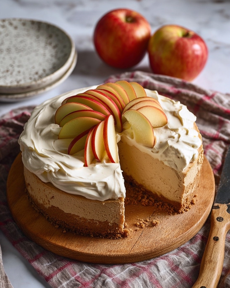 Apple Cider Cheesecake with Mulling Spices Recipe - Recipe Image