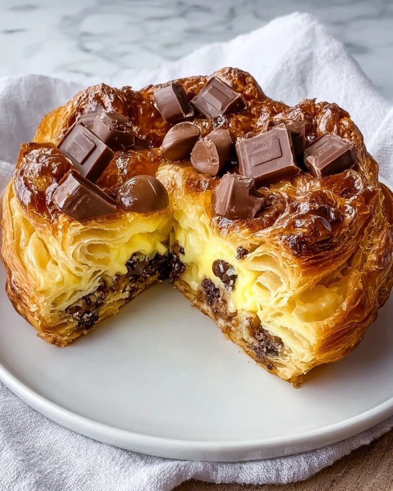 Decadent Chocolate Croissant Breakfast Bake Recipe