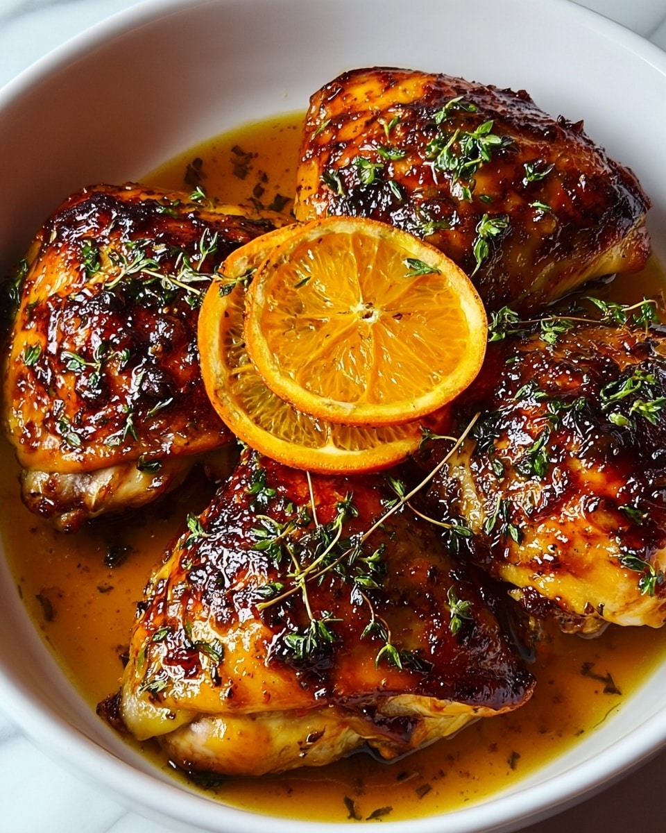Sweet and Savory Roasted Orange Chicken Recipe - Recipe Image