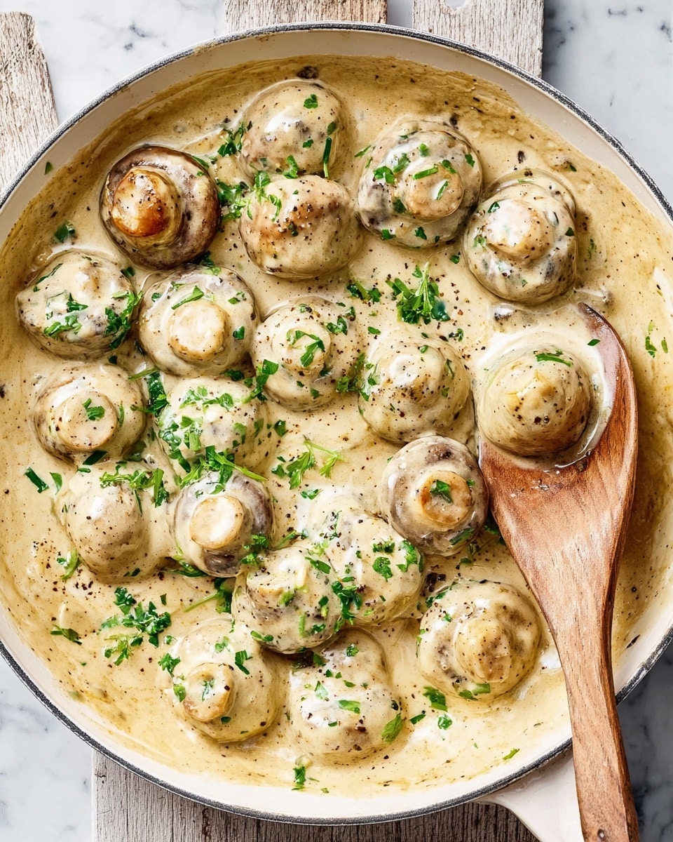 Garlic Parmesan Mushrooms Recipe - Recipe Image