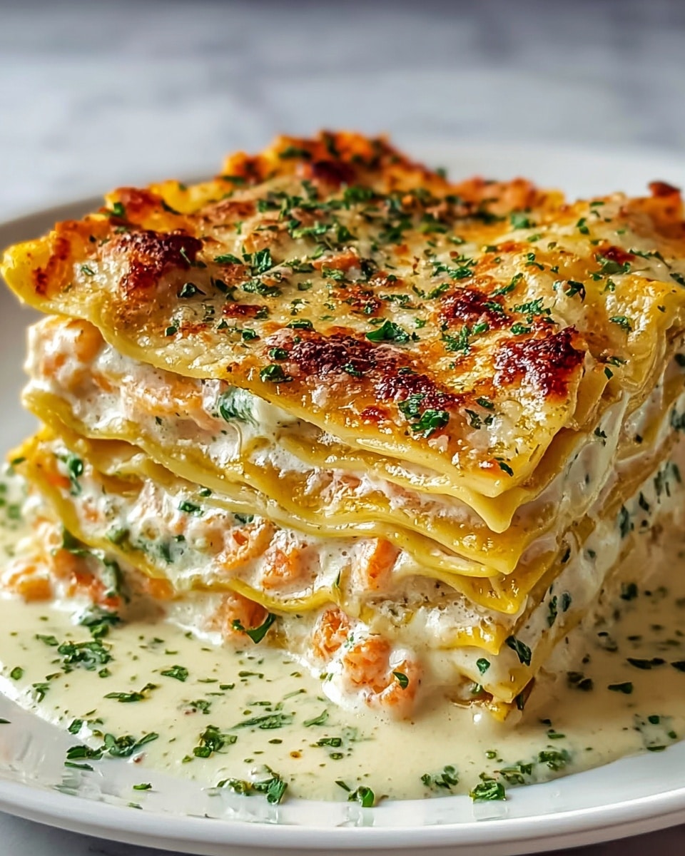 Indulgent Seafood Lasagna with Shrimp and Crab Recipe - Recipe Image