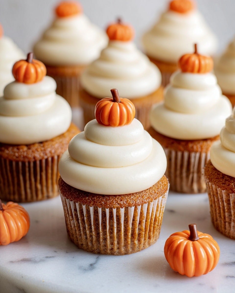 Pumpkin Cupcakes with Brown Sugar Cream Cheese Frosting Recipe
