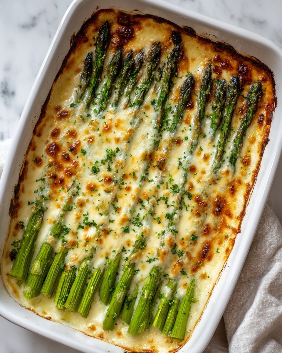 Cheesy Baked Asparagus Recipe - Recipe Image