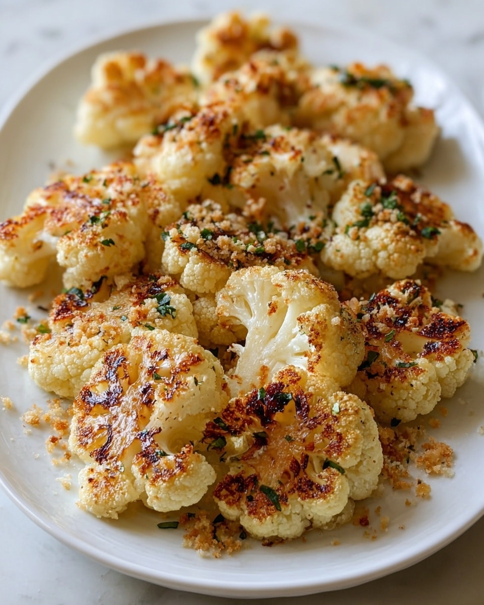 Garlic Butter Roasted Cauliflower Recipe - Recipe Image