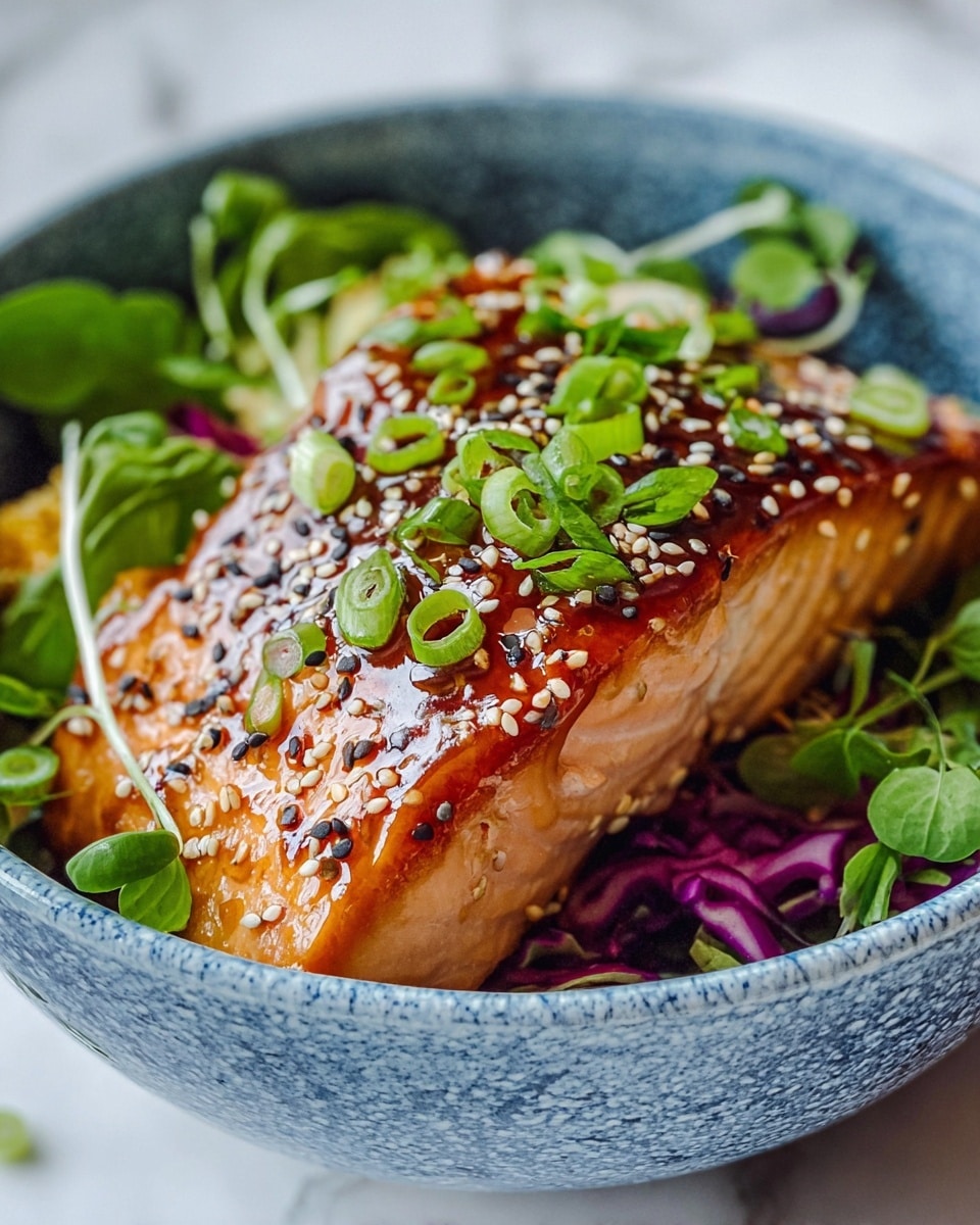 Asian Sesame-Ginger Tuna Steak with Green Onions Recipe - Recipe Image