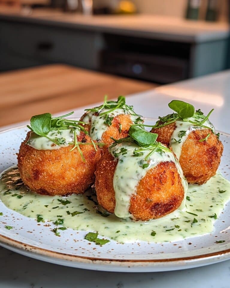 Salmon Balls with Creamy Avocado Sauce Recipe