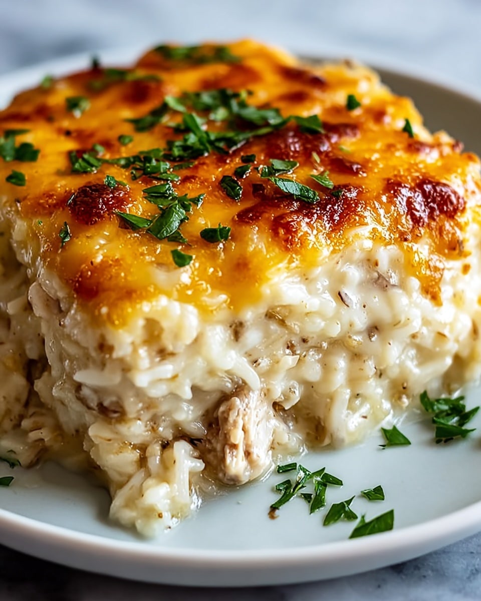 Healthy Chicken Cauliflower Rice Casserole Recipe - Recipe Image