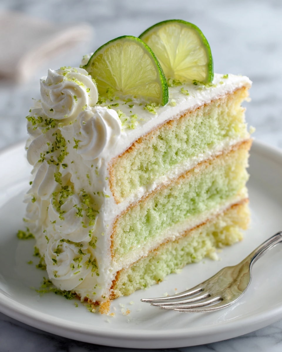 Key Lime Cake with Cream Cheese Lime Icing Recipe - Recipe Image