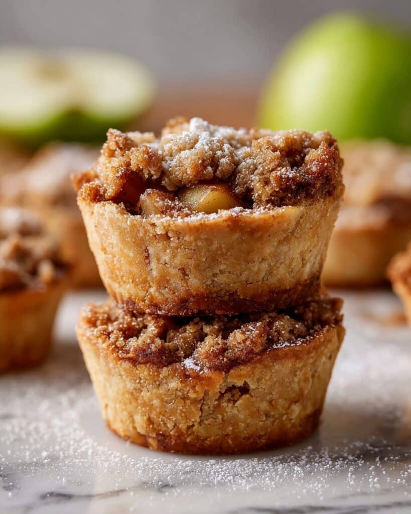 Mini Apple Pies with Cinnamon Streusel Topping Recipe