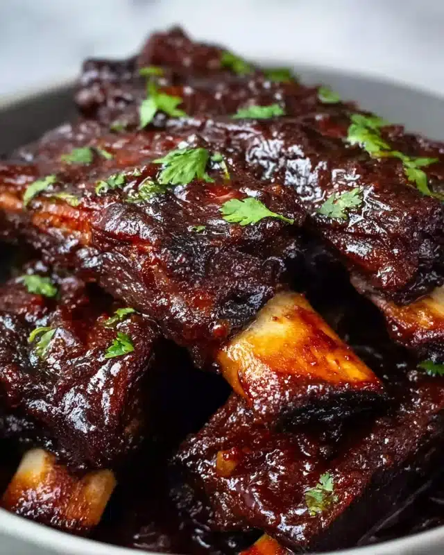 Caramelized Slow Roast Asian Beef Short Ribs Recipe - Recipe Image