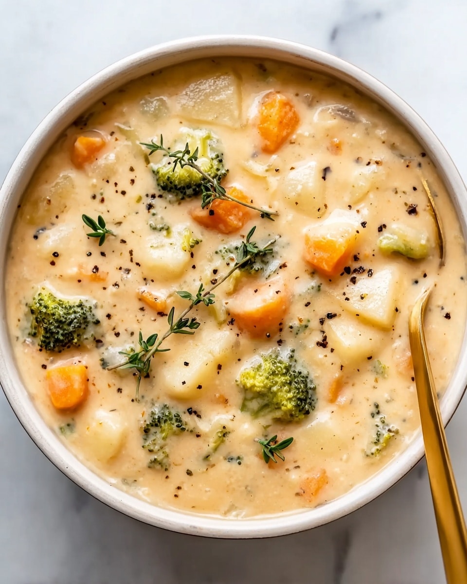 Broccoli Potato Cheese Soup Recipe - Recipe Image