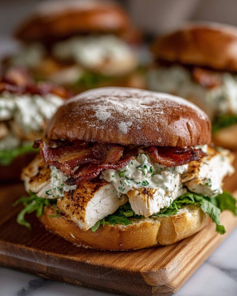 Chopped Chicken Bacon Ranch Sandwich Recipe