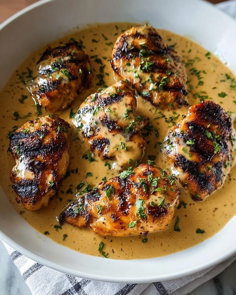 Irish Chicken with Whiskey Cream Sauce Recipe